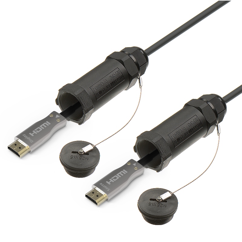Οπλισμένο HDMI ενεργό οπτικό καλώδιο με4K@60hz18G 3D καλό για σωλήνα σπείρωσης